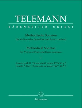 Methodical Sonatas I by Telemann Georg Philipp for Violin w/c