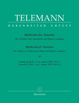 Methodical Sonatas Iii by Telemann Georg Philipp for Violin w/c