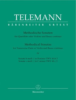 Methodical Sonatas by Telemann Georg Philipp for Flute and Basso Continuo