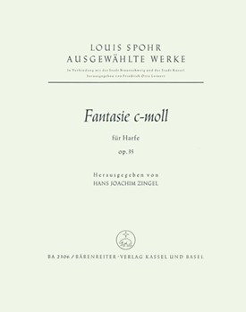 Fantasie c-Moll op. 35 by Spohr Ludwig (Louis) for Harp