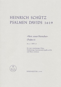 Psalms Of David #8 by Schutz Heinrich for Full Score