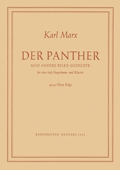 Der Panther und andere Rilke-Gedichte op. 50/1 (1949) by Marx Karl for tVoice/pia