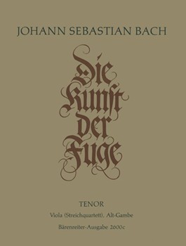 The Art of Fugue BWV 1080 -Tenor gamba I/Viola pomposa part (version for viola da gamba quartet)- (E by Bach Johann Sebastian for