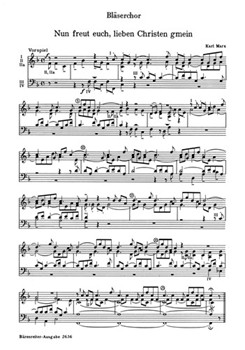 Nun freut euch lieben Christen gmein (1953) -Choralkantate- by Marx Karl for Mixed Choir