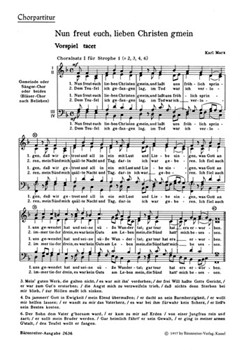 Nun freut euch lieben Christen gmein (1953) -Choralkantate- by Marx Karl for Mixed Choir