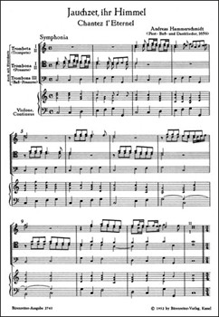 Jauchzet ihr Himmel - Chantez l'Eternel -Kantate- (aus "Fest- BuS- und Danklieder") by Hammerschmidt Andreas for Mixed Choir