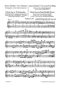 Christ lay in grim death's prison -Easter Cantata- by Pachelbel Johann for