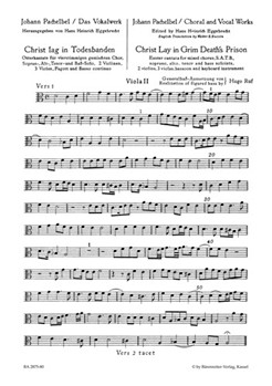 Christ lay in grim death's prison -Easter Cantata- by Pachelbel Johann for