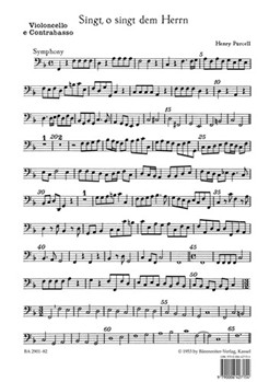 O sing unto the Lord -Anthem- by Purcell Henry for