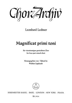 Magnificat primi toni -Der LobGesang der Maria- by Lechner Leonhard for Mixed Choir