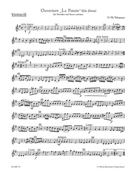 Ouverture G-Dur TWV 55:G1 "La Putain" by Telemann Georg Philipp for