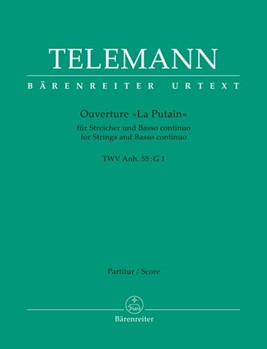 Ouverture G-Dur TWV 55:G1 "La Putain" by Telemann Georg Philipp for Str/Bc