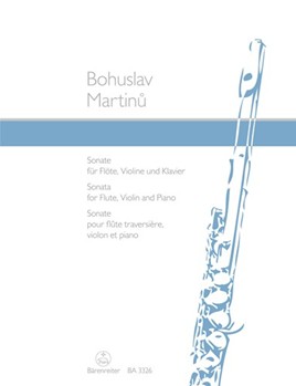 Sonata for Flute Violin and Piano (1936) by Martinu Bohuslav for Fl/Violin and Piano