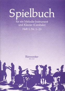 Spielbuch fur ein Melodieinstrument und Klavier (Cembalo) (Band 1) by for Fl/Piano/h