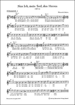 Nun lob mein Seel den Herren SWV 41 -Psalm 103- (aus "Psalmen Davids") by Schutz Heinrich for