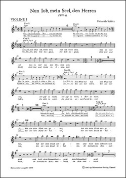 Nun lob mein Seel den Herren SWV 41 -Psalm 103- (aus "Psalmen Davids") by Schutz Heinrich for