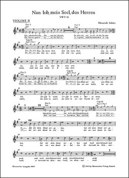 Nun lob mein Seel den Herren SWV 41 -Psalm 103- (aus "Psalmen Davids") by Schutz Heinrich for