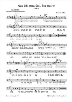 Nun lob mein Seel den Herren SWV 41 -Psalm 103- (aus "Psalmen Davids") by Schutz Heinrich for