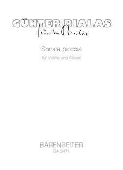 Sonata piccola fur Violine und Klavier (1957) by Bialas Gunter for V/Piano