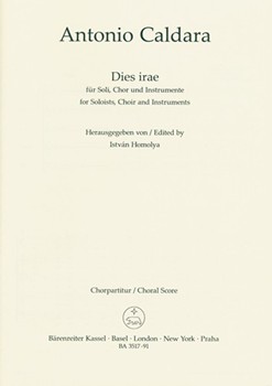 Dies irae -Sequence compositions for solo voices choir and Orchestra- by Caldara Antonio for 2SSolo/Aso
