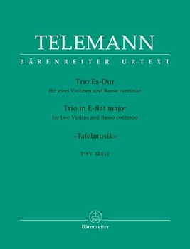 Trio-Sonate Es-Dur TWV 42:Es1 (aus "Tafelmusik I") by Telemann Georg Philipp for 2V/Bc