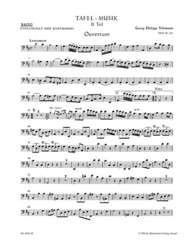 Ouverture und Conclusion D-Dur TWV 55:D1 (aus "Tafelmusik II") by Telemann Georg Philipp for