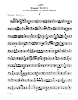 Concerto for Violin Harpsichord and String Orchestra F major Hob XVIII:6* by Haydn Joseph for