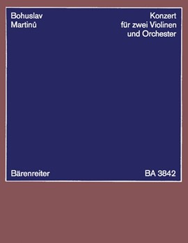 Concerto for Two Violins and Orchestra (1950) by Martinu Bohuslav for 2v-Solo/2F