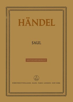 Saul HWV 53 -Oratorio in three acts- by Handel George Frideric for