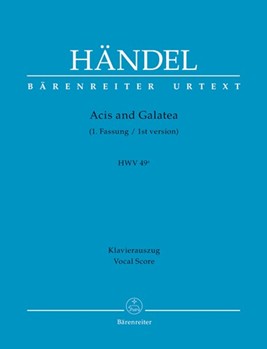 Acis and Galatea HWV 49a (1st version) by Handel George Frideric - Pacholke Michael - for SSolo/2TSo