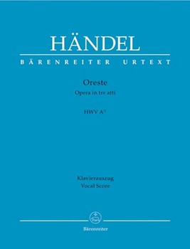 Oreste by Handel George Frideric - Kluge Hans-Georg - for Vocal Score