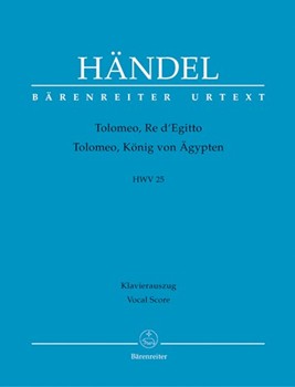 Tolomeo Re d'Egitto HWV 25 -Dramma per musica in thre acts- by Handel George Frideric - Pacholke Michael - for 2SSolo/Mez