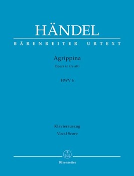 Agrippina HWV 6 -Opera in three acts- by Handel George Frideric - Kohs Andreas - for 3SSolo/3AS
