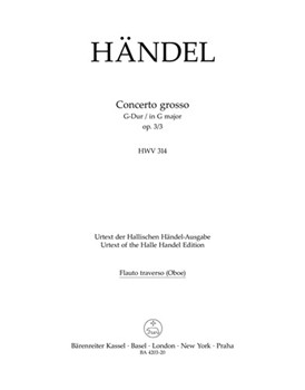 Concerto grosso G-Dur op. 3/3 HWV 314 by Handel George Frideric for