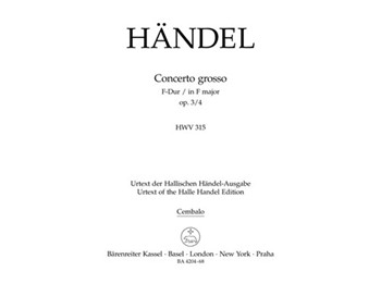 Concerto grosso F-Dur op. 3/4 HWV 315 by Handel George Frideric for