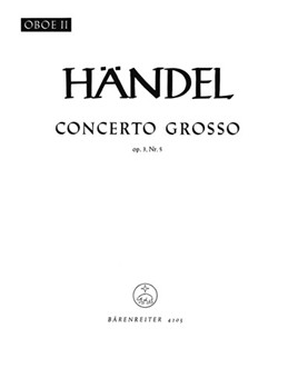 Concerto grosso d-Moll op. 3/5 HWV 316 by Handel George Frideric for