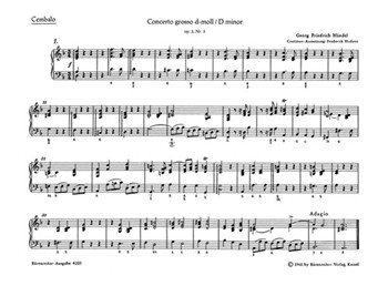 Concerto grosso d-Moll op. 3/5 HWV 316 by Handel George Frideric for