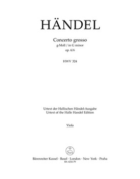 Concerto grosso g-Moll op. 6/6 HWV 324 by Handel George Frideric for