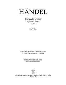 Concerto grosso g-Moll op. 6/6 HWV 324 by Handel George Frideric for