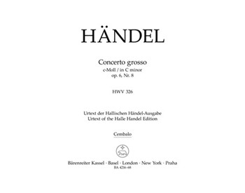 Concerto grosso c-Moll op. 6/8 HWV 326 by Handel George Frideric for