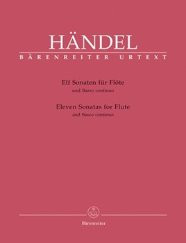 11 Sonatas by Handel George Frideric for Flute and Piano