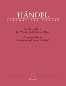 6 Sonatas For Violin & Piano by Handel George Frideric - Hinnenthal - for Violin and Piano