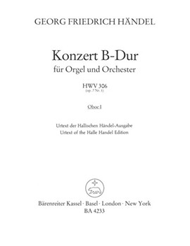 Organ Concerto B-flat major op. 7/1 HWV 306 -Concerto for Organ (Harpsichord) and Orchestra- by Handel George Frideric for