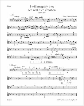 I will magnify thee HWV 250b by Handel George Frideric for