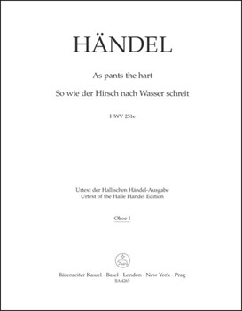As pants the hart HWV 251e by Handel George Frideric for