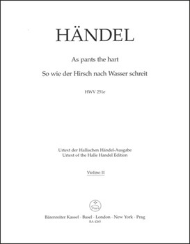 As pants the hart HWV 251e by Handel George Frideric for