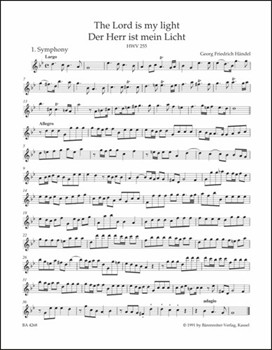 The Lord is my light HWV 255 by Handel George Frideric for
