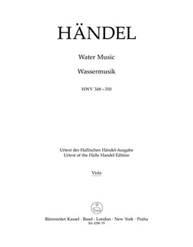 Water Music HWV 348-350 by Handel George Frideric for