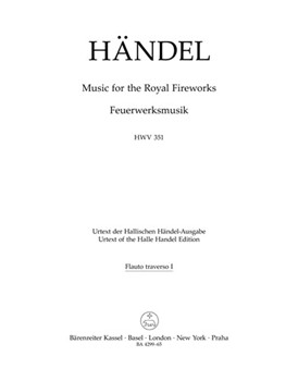 Music for the Royal Fireworks HWV 351 by Handel George Frideric for