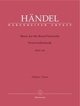 Music for the Royal Fireworks HWV 351 by Handel George Frideric for 2Fl/3Ob/3H